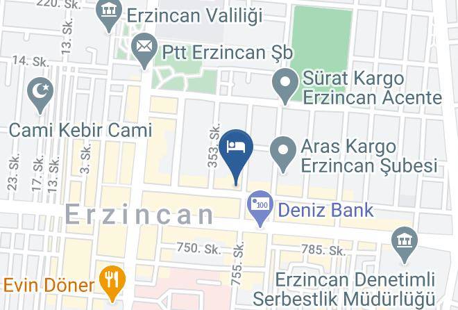 Erzincan Ataturk - Erzincan Kent Otel Maps