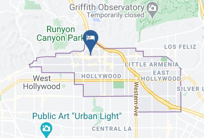 Los Angeles - Escape Hotel Hollywood Maps