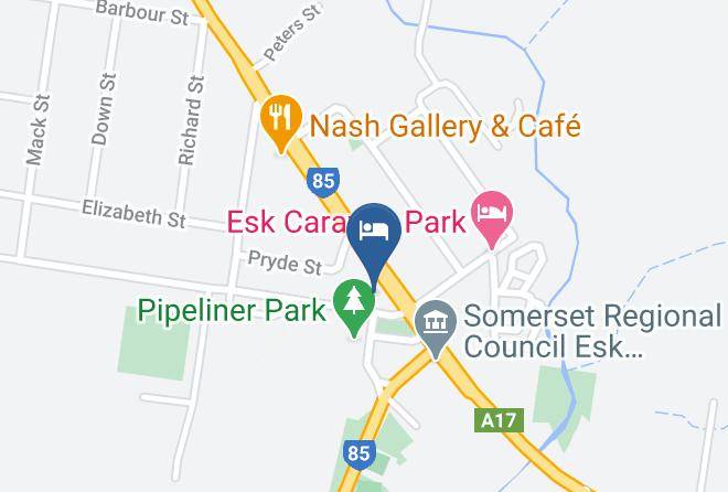 Somerset - Esk Wivenhoe Motor Inn Maps