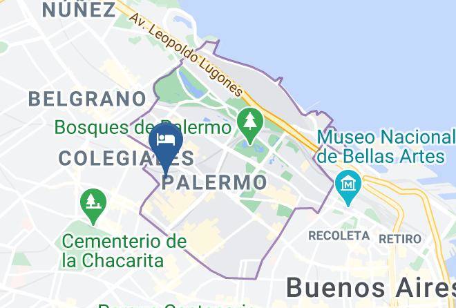 Buenos Aires - Espacio Yoga Palermo Hollywood Maps