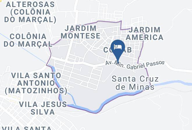 Santa Cruz De Minas - Espaco Lagos De Minas Maps
