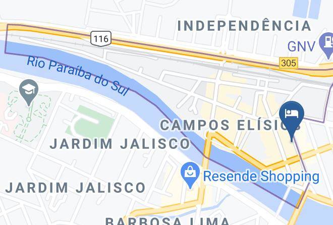 Resende - Espigao Palace Hotel Maps