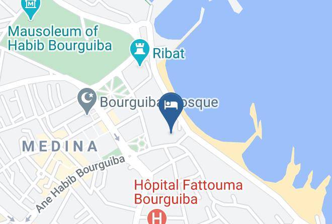 Tunisia - Esplanad Hotel Maps