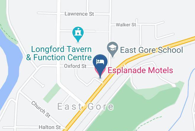 Gore - Esplanade Motels Maps