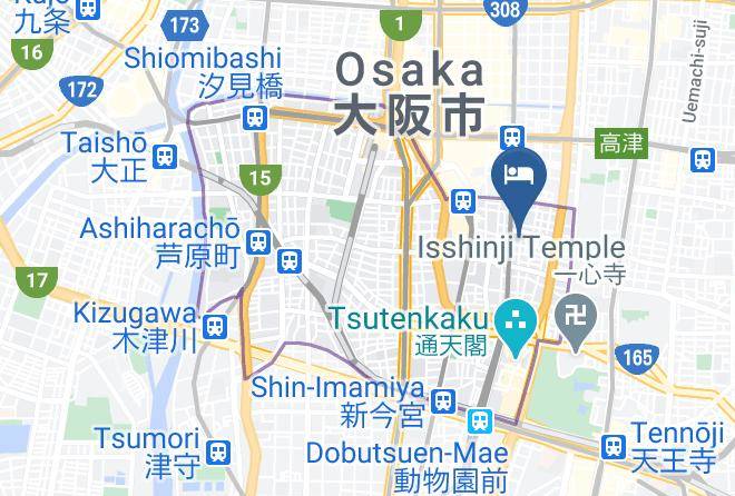 Osaka City Naniwa Ward - Esports Hotel E Zone Maps