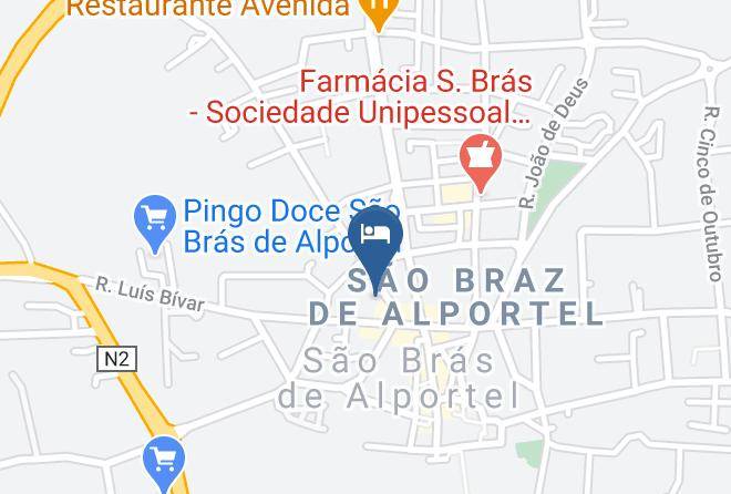 Sao Bras De Alportel - Estalagem Sequeira Maps