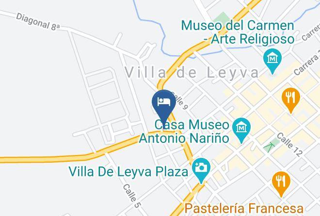 Villa De Leyva - Estancia El Olivo B&b Maps