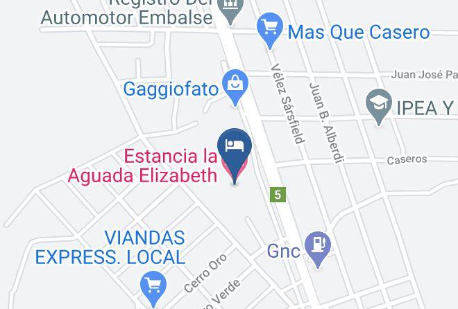 Calamuchita Department - Estancia La Aguada Elizabeth Maps