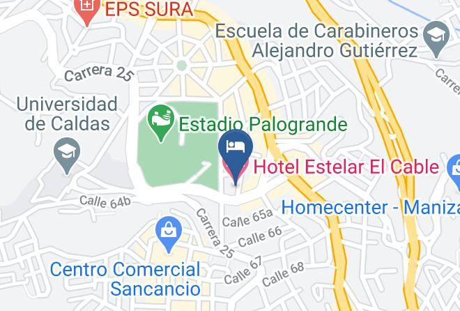 Manizales - Hotel Estelar El Cable Maps