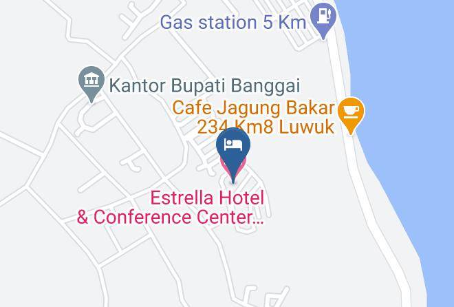 Banggai Regency - Estrella Hotel & Conference Center Luwuk Maps
