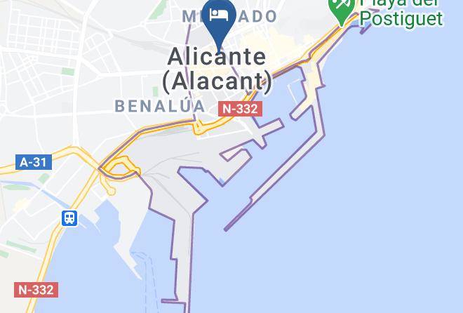 Estudiotel Alicante Map