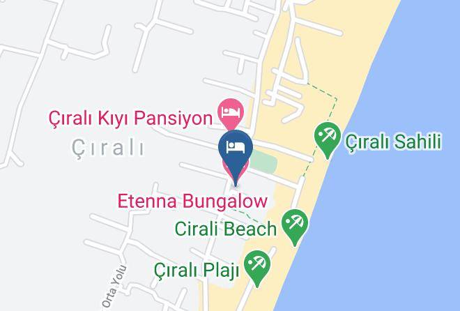 Antalya - Etenna Bungalow Hotel Maps
