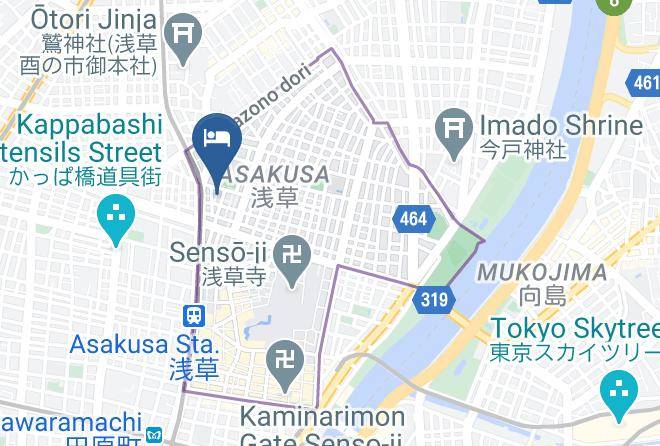 Taito Ward - Eternity Hotel Asakusa Maps