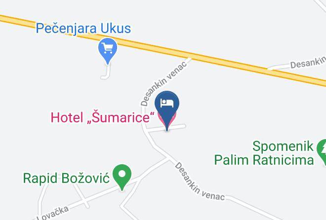 Sumadijski Okrug - Etno Selo Moravski Konaci Maps