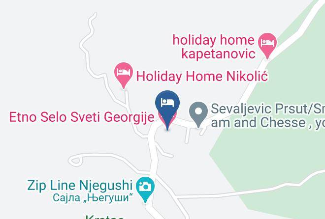 Cetinje - Etno Selo Sveti Georgije Maps