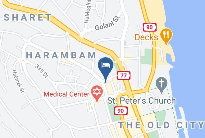 Tiberias - Etoile Hotel Maps
