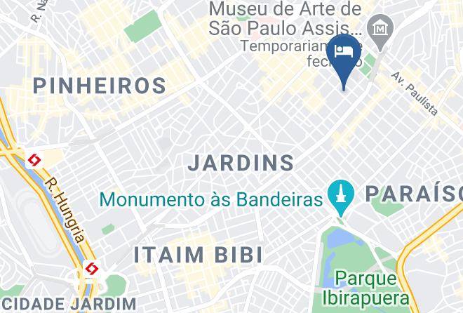 Sao Paulo Jardim Paulista - Etoile Hotels Jardins Maps