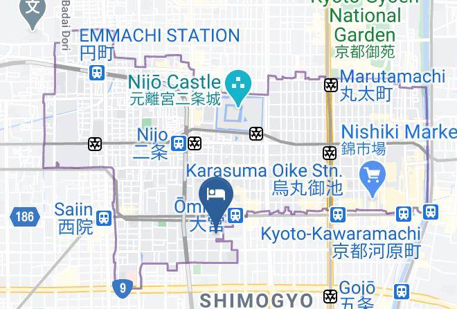 Kyoto City Nakagyo Ward - Etoile Shijo Omiya Maps
