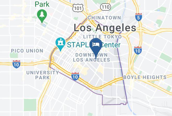 Los Angeles - Eugene Hotel Maps