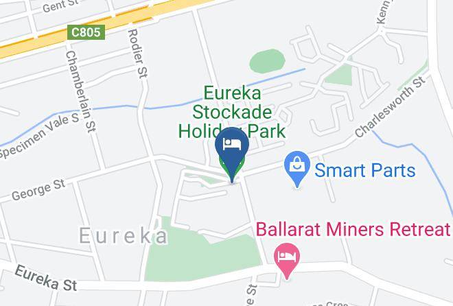 Ballarat - Eureka Stockade Holiday Park Maps