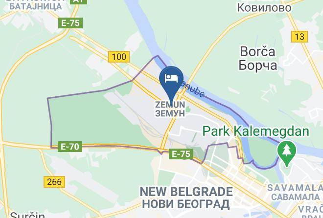 Belgrade City - Euro Garni Hotel Maps