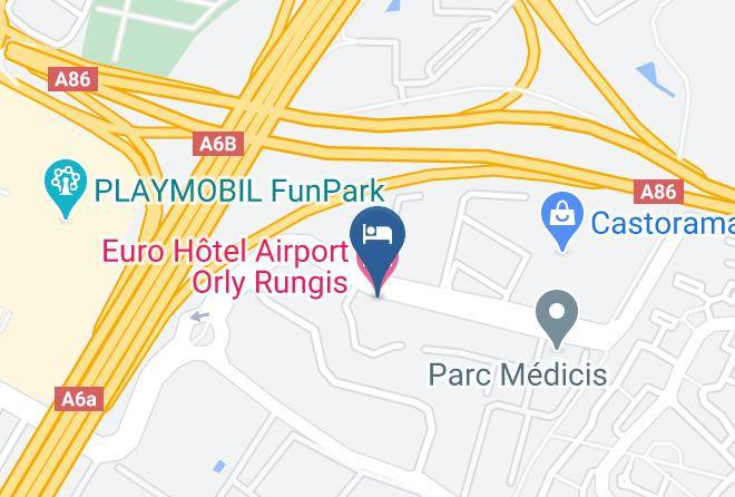 Val De Marne - Euro Hotel Airport Orly Rungis Maps