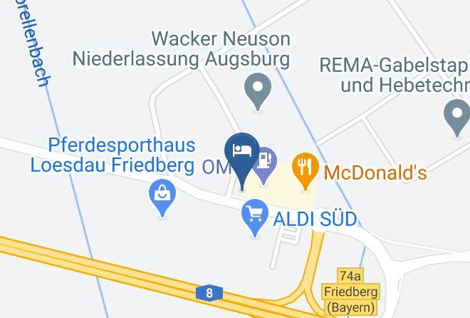 Aichach Friedberg - Euro Hotel Friedberg Maps