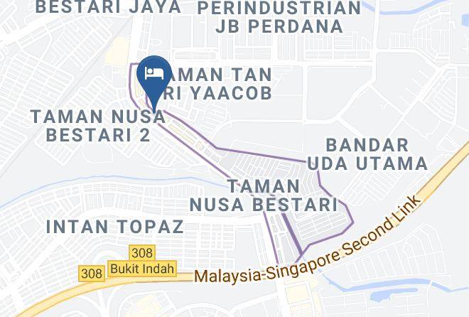 Johor Bahru - Euro Hotel Skudai Maps