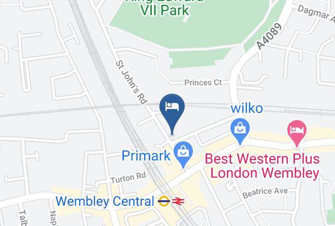 London - Euro Hotel Wembley Maps