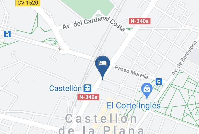 Castellon - Eurohotel Castello Estacio Cuatro Estrellas Maps
