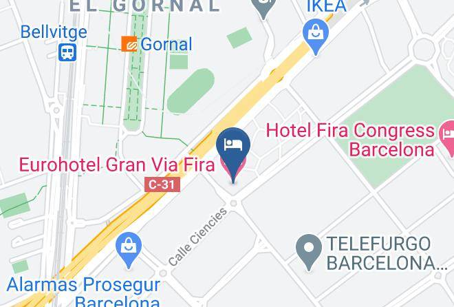 Barcelona - Eurohotel Gran Via Fira Maps