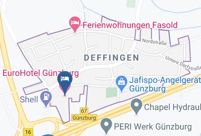 Gunzburg - Eurohotel Gunzburg Maps