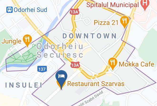 Odorheiu Secuiesc - Szarvas Hotel Maps