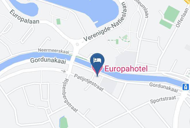 Europa Hotel Gent Map