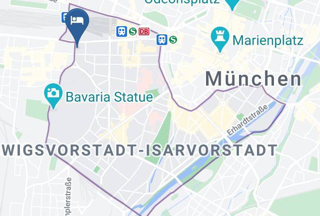 Munich District - Europe Hotel Senator Maps