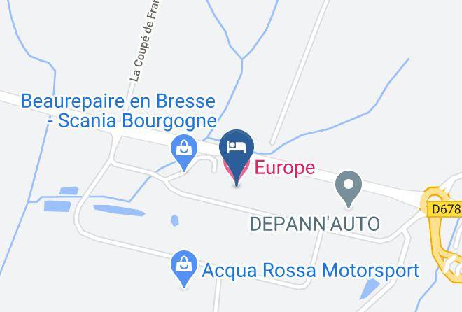 Saone Et Loire - Europe Hotel Maps