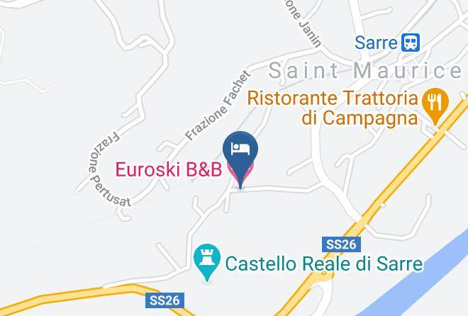 Aosta - Euroski B&b Maps