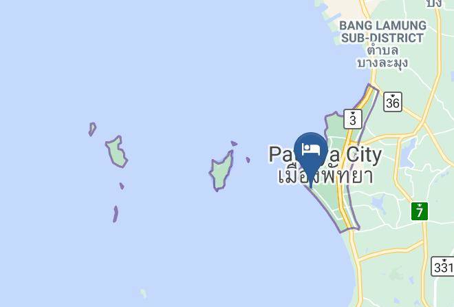 Amphoe Bang Lamung - Eurostar Jomtien Beach Hotel Maps