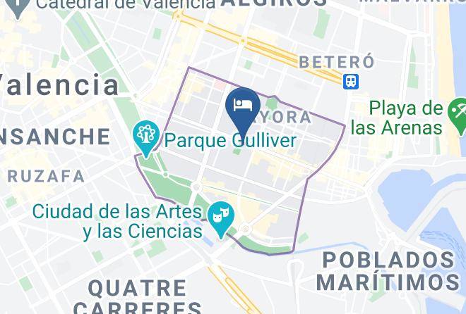 Eurostars Acteon Valencia Map