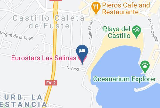 Eurostars Las Salinas Map