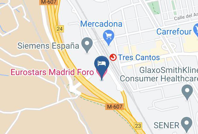 Madrid - Eurostars Madrid Foro Maps