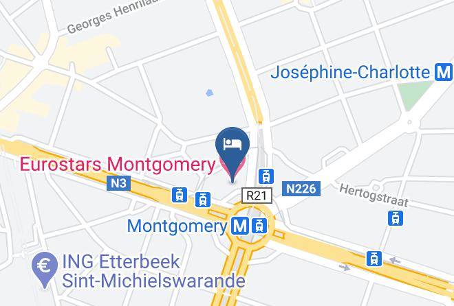 Sint Pieters Woluwe - Eurostars Montgomery Maps