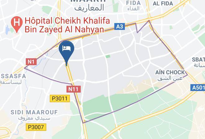 Casablanca - Eurostars Sidi Maarouf Maps