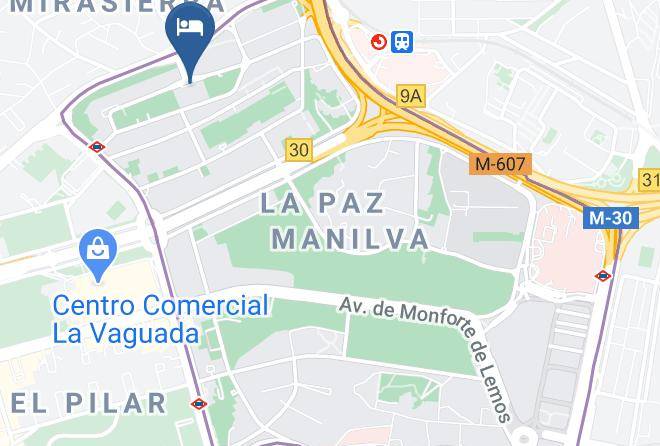 Madrid - Eurostars Suites Mirasierra Maps