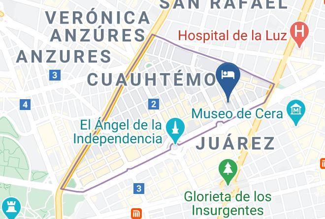 Cuauhtemoc - Exe Suites Reforma Maps