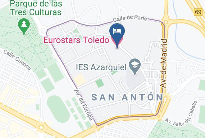 Eurostars Toledo Map