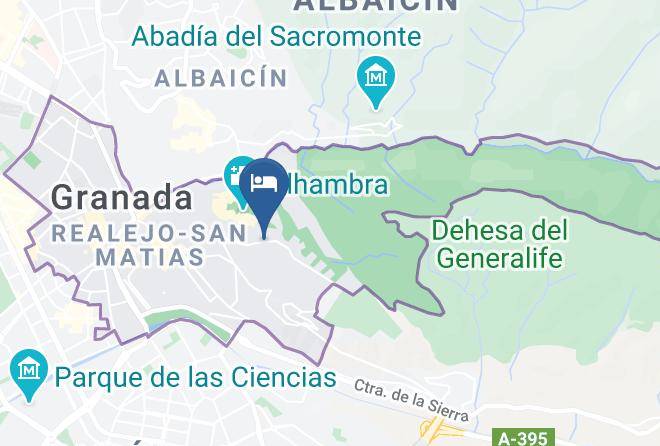 Granada - Eurostars Washington Irving Maps