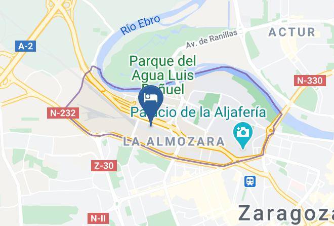 Zaragoza - Eurostars Zaragoza Maps