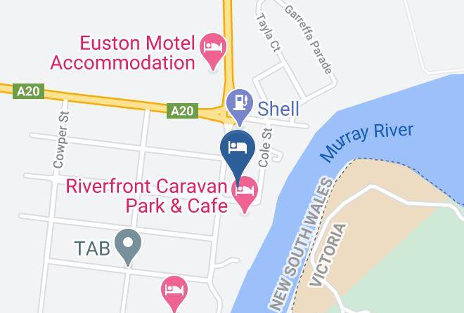 Balranald - Euston Royal Hotel Terrace 31 Restaurant Maps