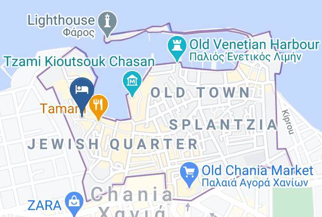 Khania - Eva Pension Maps